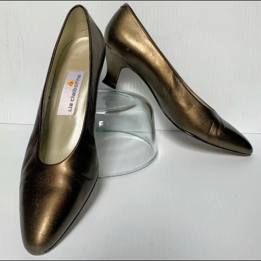 Liz Claiborne Heels in Napa Bronze Metallic